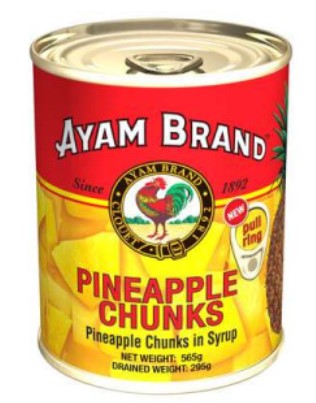 PINEAPPLE CHUNKS IN SYRUP 565GM
